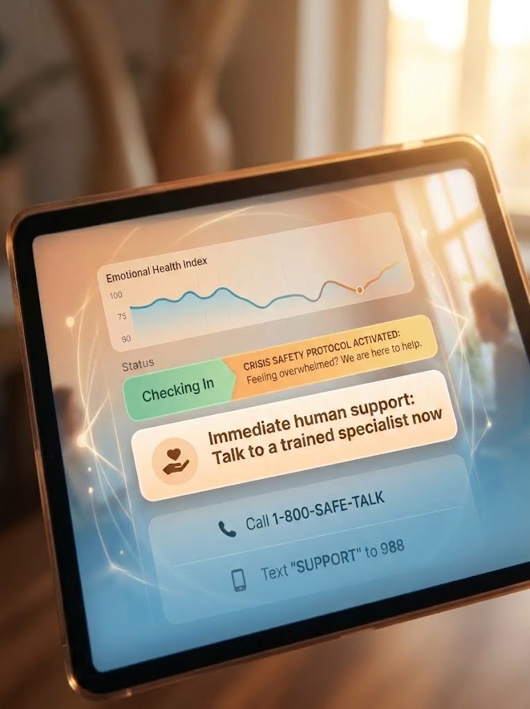 Empathy Engine monitoring and support interface visual